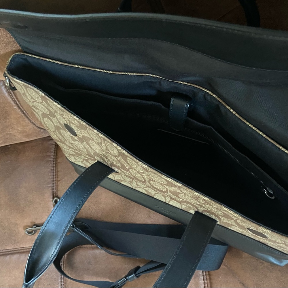 Coach tan brief in signature canvas - Picture 6 of 9